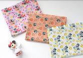 Disney Minnie Fruits Lemon Orange Banana Cotton Antibiosis Fabric printed in Korea by the Half Yard