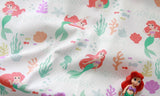 Disney Princess Ariel Seashell Fabric printed in Korea by the Half Yard