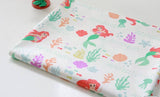 Disney Princess Ariel Seashell Fabric printed in Korea by the Half Yard