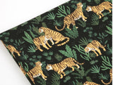 Jungle Tiger patterned Fabric made in Korea by Half Yard Digital Textile Printing