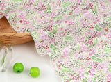 Flowers Floral Patterned Fabric made in Korea by the Half Yard