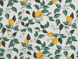 Lemon Tree Fabric made in Korea by the Half Yard 45 X 140cm 18" X 55", Cotton Linen Fabric