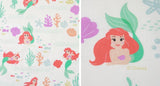 Disney Princess Ariel Seashell Fabric printed in Korea by the Half Yard