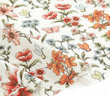 韓国製のボタニカルフラワーの花柄生地(半ヤード単位)