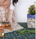 韓国製ボタニカルバンビ生地、半ヤード 45cm x 150cm 18"x 58" / コットン&リネン