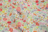 Flowers Garden Floral Rose Patterned Fabric made in Korea by the Half Yard