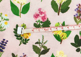 Flower Floral Patterned Fabric made in Korea by Half Yard