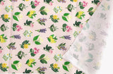 Flower Floral Patterned Fabric made in Korea by Half Yard