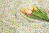 Floral patterned Fabric, Flowers Fabric made in Korea by the Half Yard