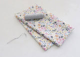 Flower Floral Patterned Fabric, Cute, sewing, Quilt made in Korea Half Yard