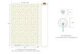 Dandelion Flower Floral Patterned Fabric, Cute, sewing, Quilt made in Korea Half Yard