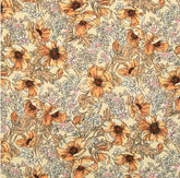 エラティオール ベゴニア フラワー柄 韓国製 半ヤード