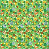 ポケットモンスター、ポケモン、ピカチュウ、イーブイ、ヒトカゲ、フシギダネ、ゼニガメ 韓国製生地(半ヤード単位)