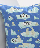Penguin, Polar Bear printed Fabric made in Korea by the Half Yard