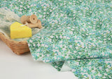 Floral patterned Fabric, Flowers Fabric made in Korea by the Half Yard