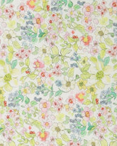 Floral patterned Fabric, Flowers Fabric made in Korea by the Half Yard