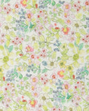 Floral patterned Fabric, Flowers Fabric made in Korea by the Half Yard