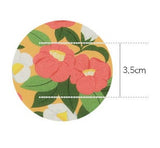 済州島カメリア柄生地 韓国製 半ヤード DTP(デジタルテキスタイルプリント)