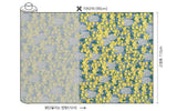Jeju Rape Flower Yellow Flower Dol hareubang Patterned Fabric made in Korea by the Half Yard DTP(Digital Textile Printing)