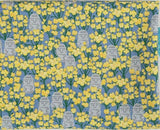 Jeju Rape Flower Yellow Flower Dol hareubang Patterned Fabric made in Korea by the Half Yard DTP(Digital Textile Printing)