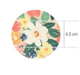 Zinnia Flower Patterned Fabric made in Korea by the Half Yard