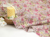 Floral Flower Patterned Cotton 100% Fabric made in Korea by Half Yard 45cm x 110cm