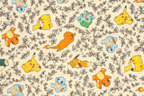 Pocket Monster Pokemon Pikachu Character Fabric made in Korea by the Half Yard