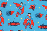 Justice League Super Hero Superman Character Fabric made in Korea DC Comics Fabric by the Half Yard