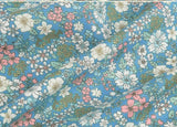 Floral Flower Patterned Cotton 100% Fabric made in Korea by Half Yard 45cm x 110cm