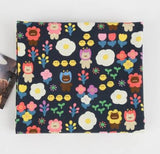 Animal Land Egg Flower Lion Bear Fabric made in Korea by the Half Yard
