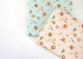 Animal Lion Patterned Fabric, Cute, sewing, Quilt made in Korea Half Yard