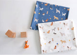 Animal Dog Puppy Patterned Fabric, Cute, sewing, Quilt made in Korea Half Yard