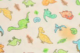韓国製のかわいい恐竜フレンズ生地(ハーフヤード)