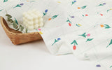 Cute Tulip Flower Patterned Fabric, Cute, sewing, Quilt made in Korea Half Yard