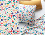 Cute Flower Kids Style Patterned Fabric, Cute, sewing, Quilt made in Korea Half Yard