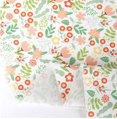 チューリップの花柄生地、韓国製花柄生地(半ヤード単位)