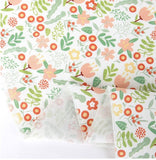 鬱金香花卉圖案布料,韓國製造半碼花卉布料