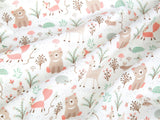 Animal Bear Rabbit Fox Deer patterned OEKO-TEX® Fabric, Animal Fabric made in Korea by the Half Yard