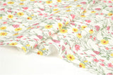 Colorful Wild Flower patterned OEKO-TEX® Fabric, Floral Fabric made in Korea by the Half Yard