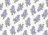Lavender Flower patterned Fabric made in Korea by the Half Yard