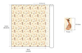 Forest Animals Patterned Fabric made in Korea by Half Yard Digital Textile Printing