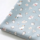 Cute Animal Cat & Duck Patterned Fabric made in Korea by the Half Yard Digital Textile Printing