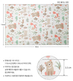 Animal Bear Rabbit Fox Deer patterned OEKO-TEX® Fabric, Animal Fabric made in Korea by the Half Yard