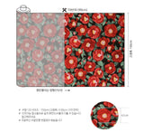 Camellia Flower Oxford Fabric made in Korea by the Half Yard 45cm X 150cm or 18" X 59"