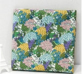 韓国製のアジサイ柄生地(半ヤード単位)