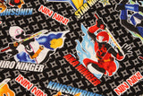 Shuriken Squadron Ninninger Oxford Fabric made in Japan by the Half Yard