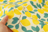 Lemon Fruits patterned OEKO-TEX® Fabric made in Korea by the Half Yard