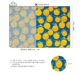 オレンジフルーツ柄のOEKO-TEX®生地(韓国製、半ヤード単位)