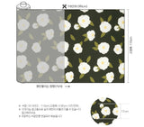 Camellia Flower patterned OEKO-TEX® Fabric, Floral Fabric made in Korea by the Half Yard