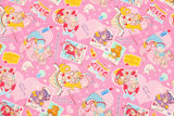 プリキュアキャラクターの日本のアニメ生地を半ヤード単位で日本でプリント